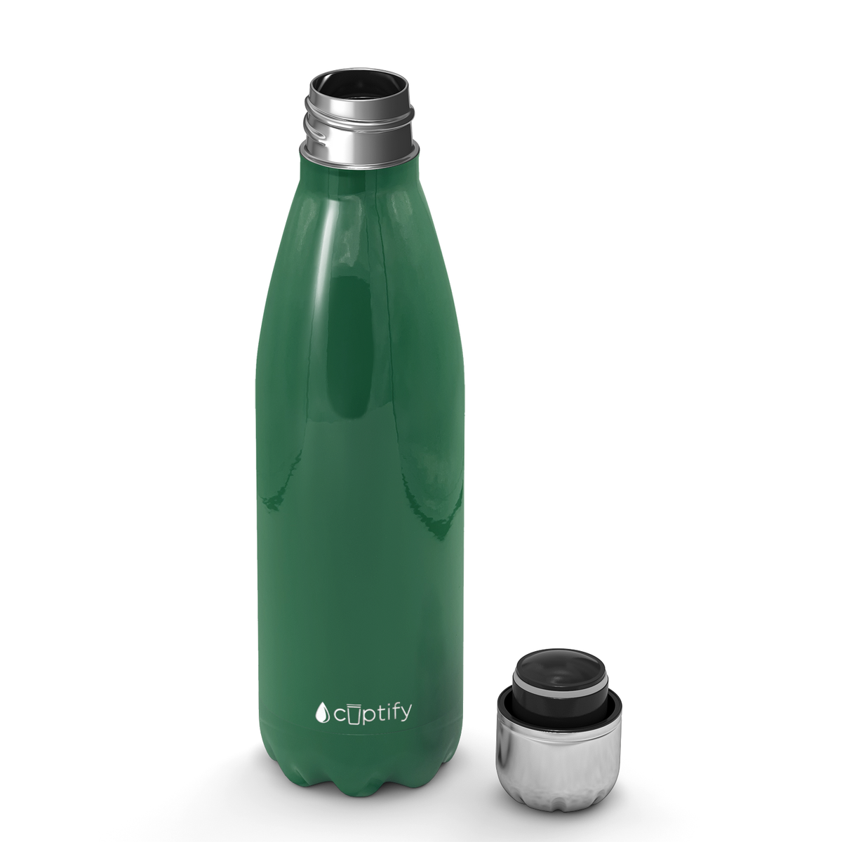 Green Gloss 17oz Retro Water Bottle
