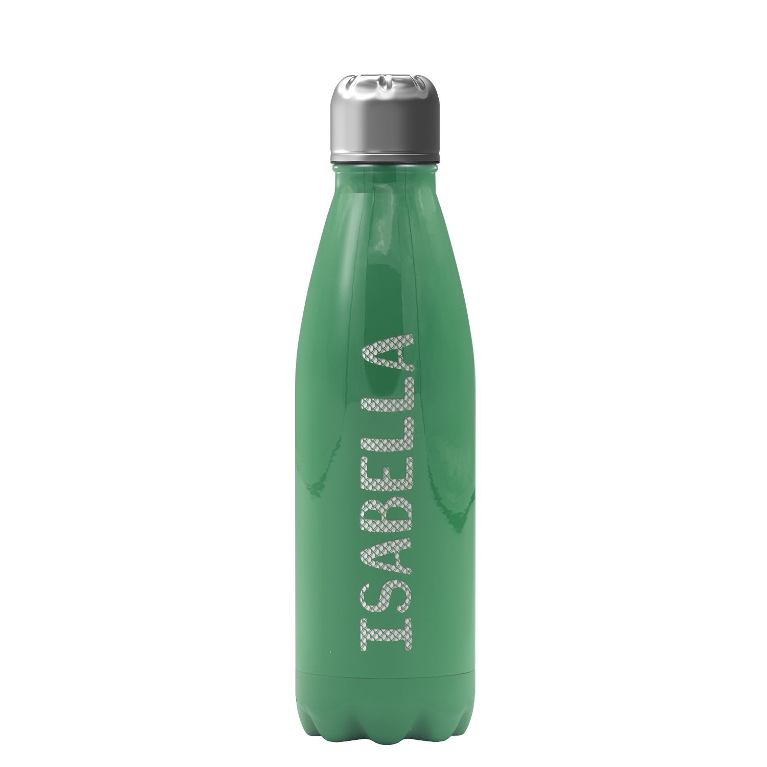 Cuptify Personalized on Kelly Green Gloss 17 oz Cola Can Bottle
