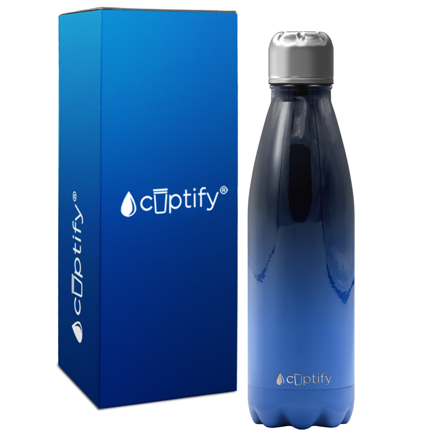 Midnight Sky Ombre 17oz Retro Water Bottle