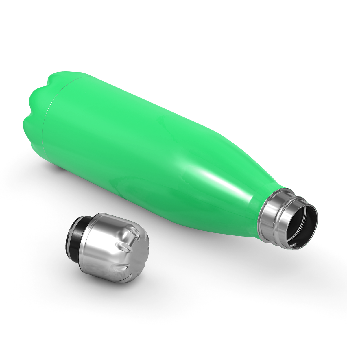 Cuptify Personalized on Neon Green Gloss 17 oz Cola Can Bottle