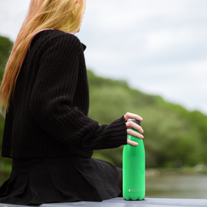 Neon Green Gloss 17oz Retro Water Bottle