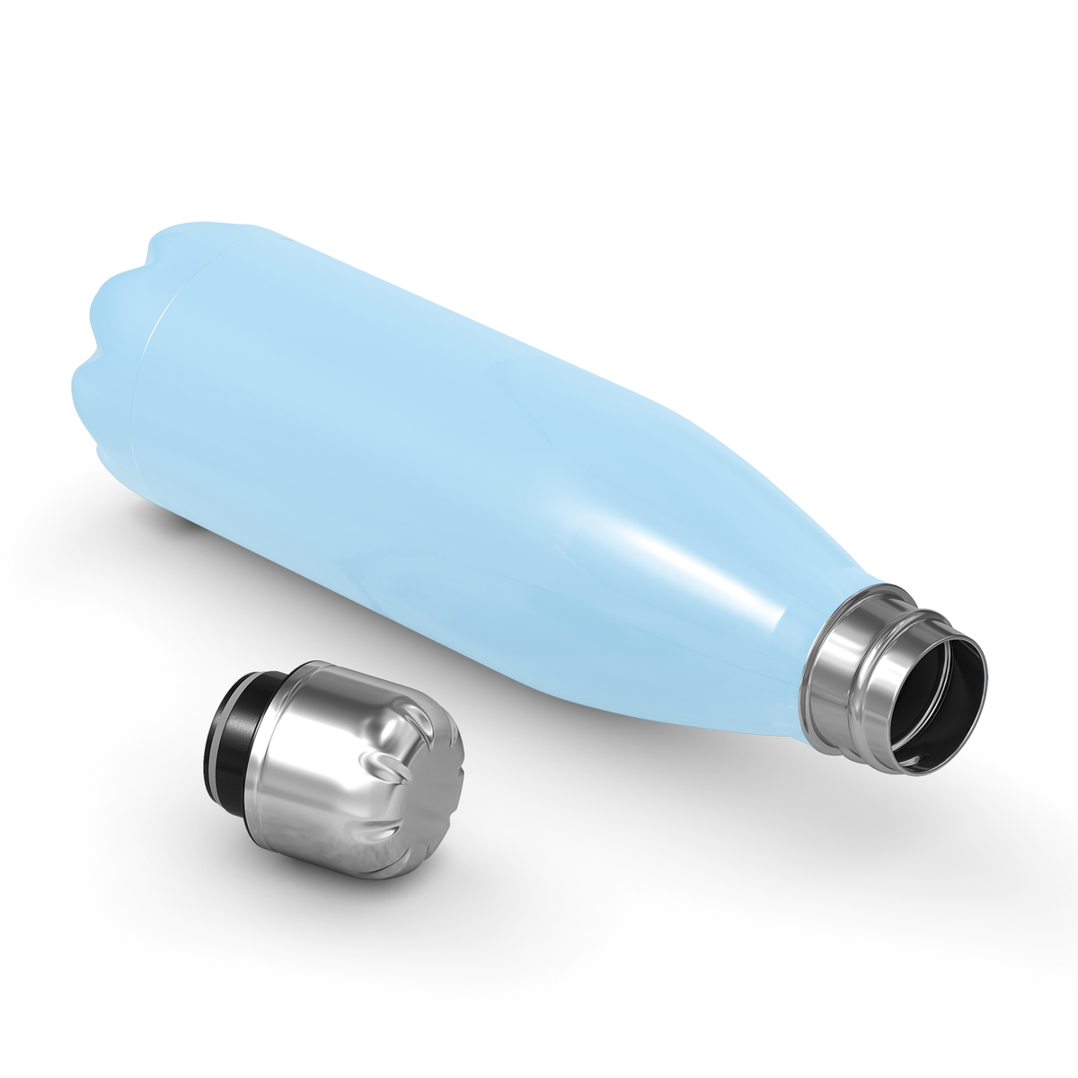 Cuptify Personalized on Pastel Blue Gloss 17 oz Cola Can Bottle