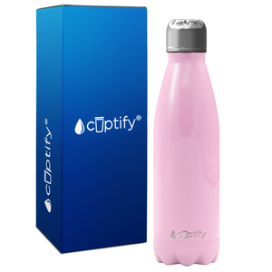 Pastel Pink Gloss 17oz Retro Water Bottle