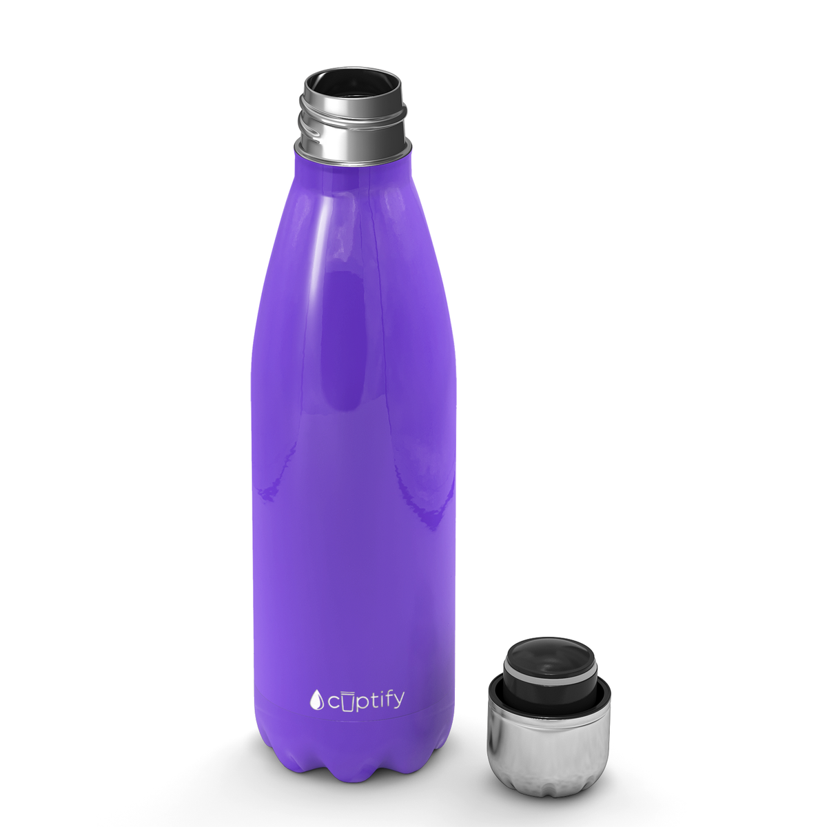 Purple Gloss 17oz Retro Water Bottle