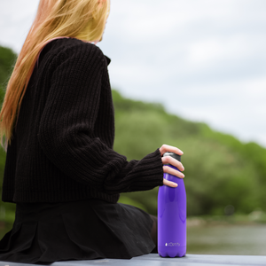 Purple Gloss 17oz Retro Water Bottle