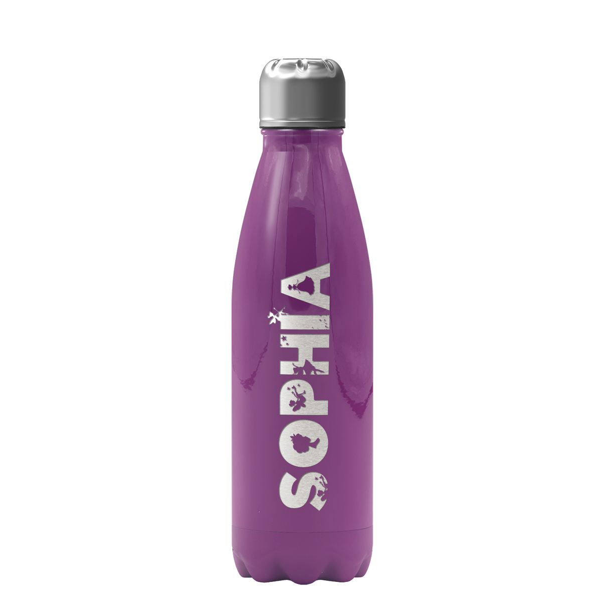 Cuptify Personalized on Plum Wine Gloss 17 oz Cola Can Bottle