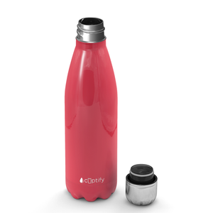 Red Gloss 17oz Retro Water Bottle