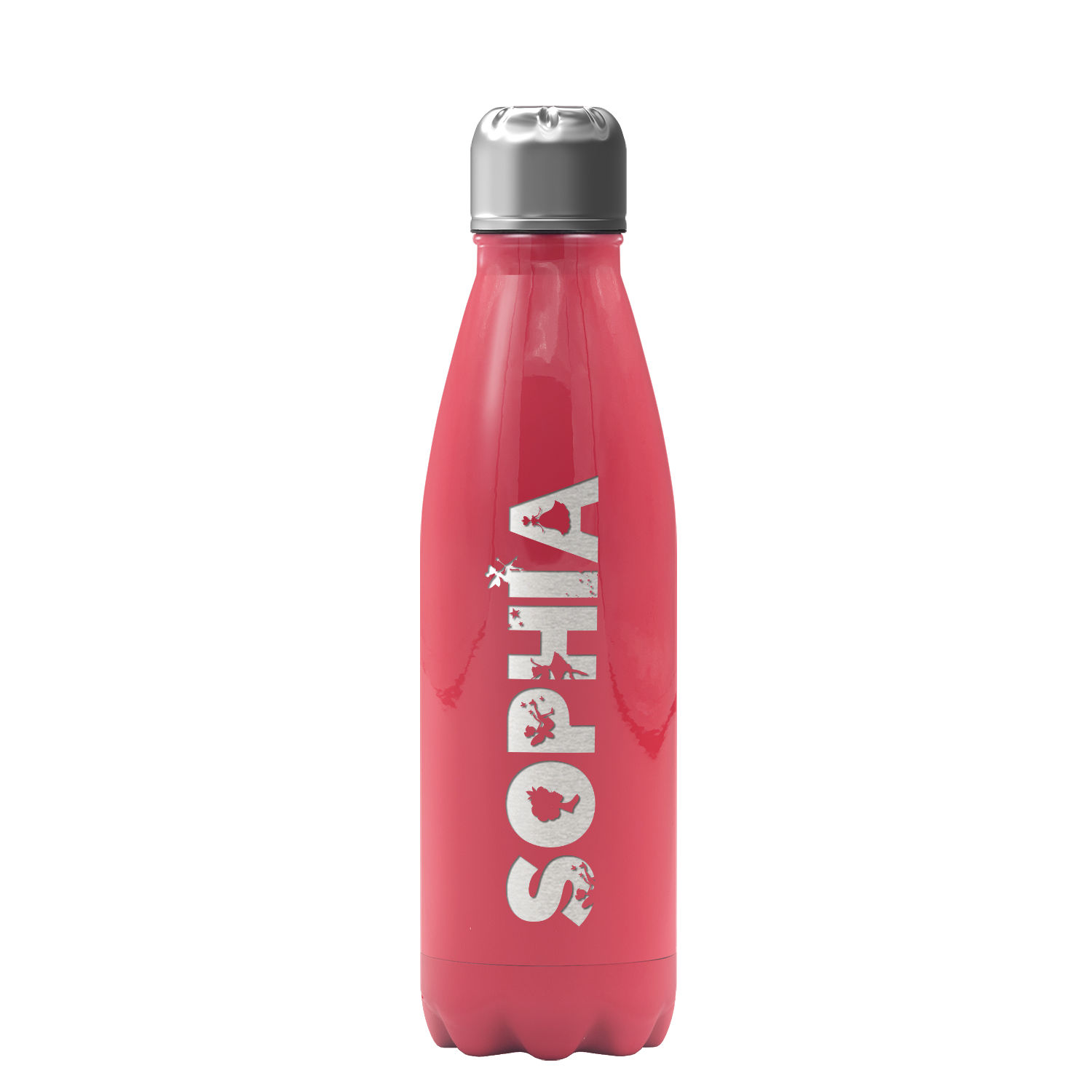 Cuptify Personalized on Red Gloss 17 oz Cola Can Bottle