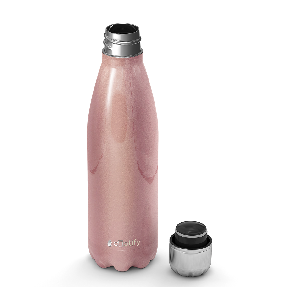 Rose Gold 17oz Retro Water Bottle