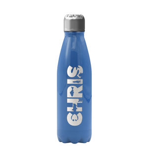 Cuptify Personalized on Sky Blue Gloss 17 oz Cola Can Bottle