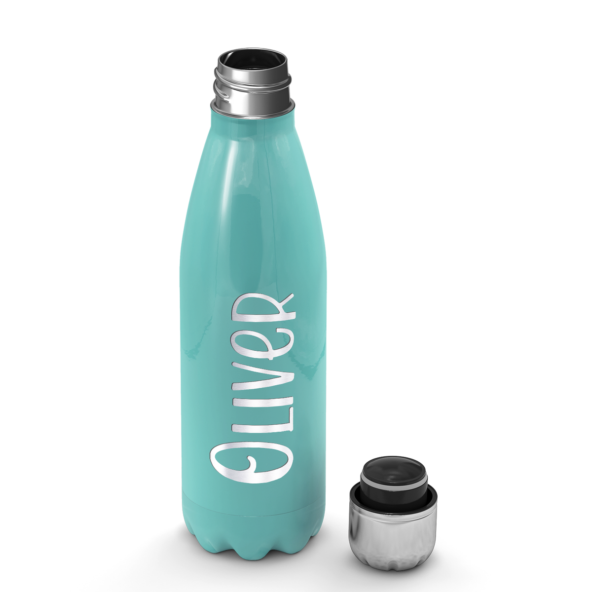 Cuptify Personalized on Seafoam Gloss 17 oz Cola Can Bottle