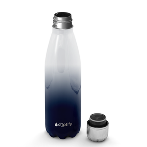 Snowy Mountains Ombre 17oz Retro Water Bottle