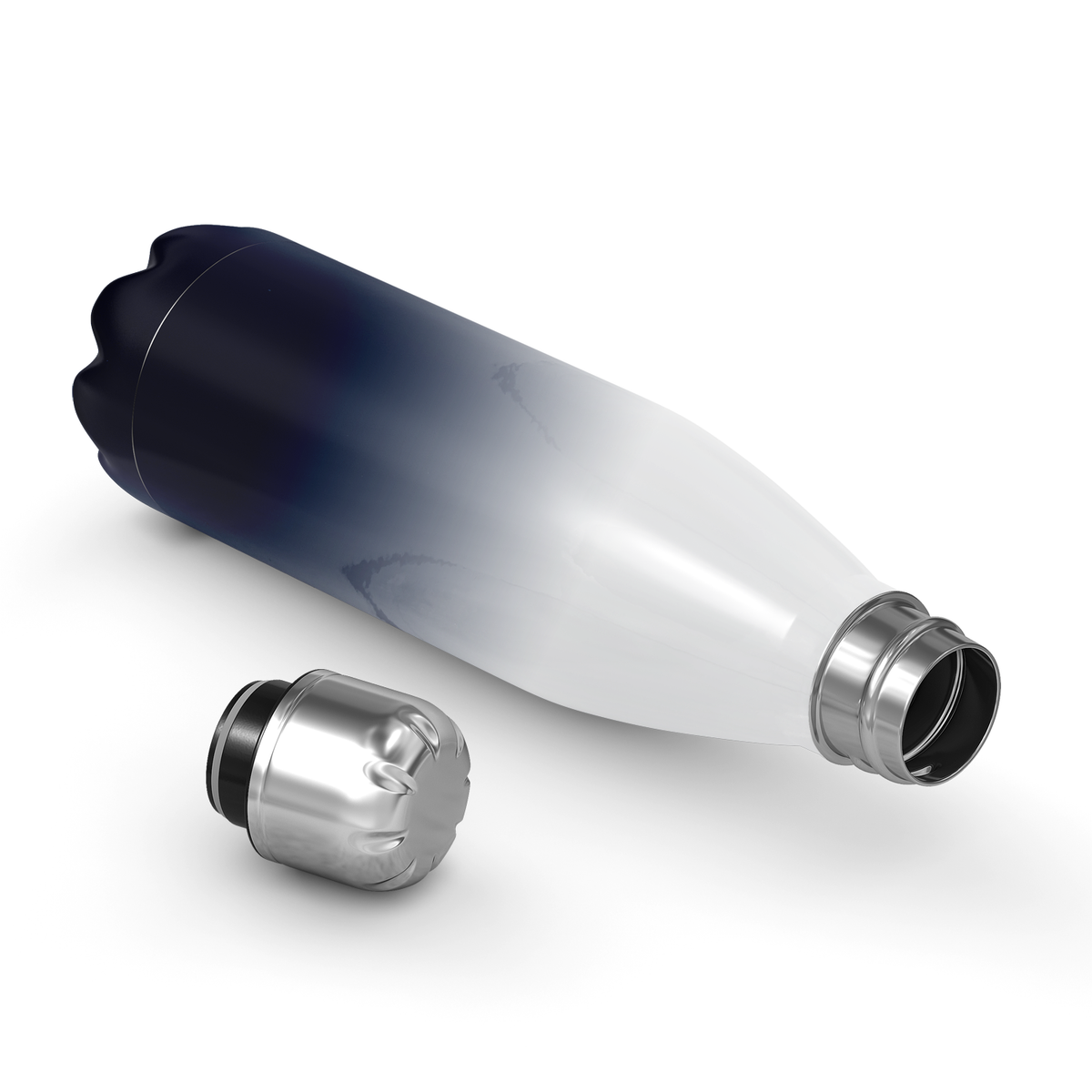 Snowy Mountains Ombre 17oz Retro Water Bottle