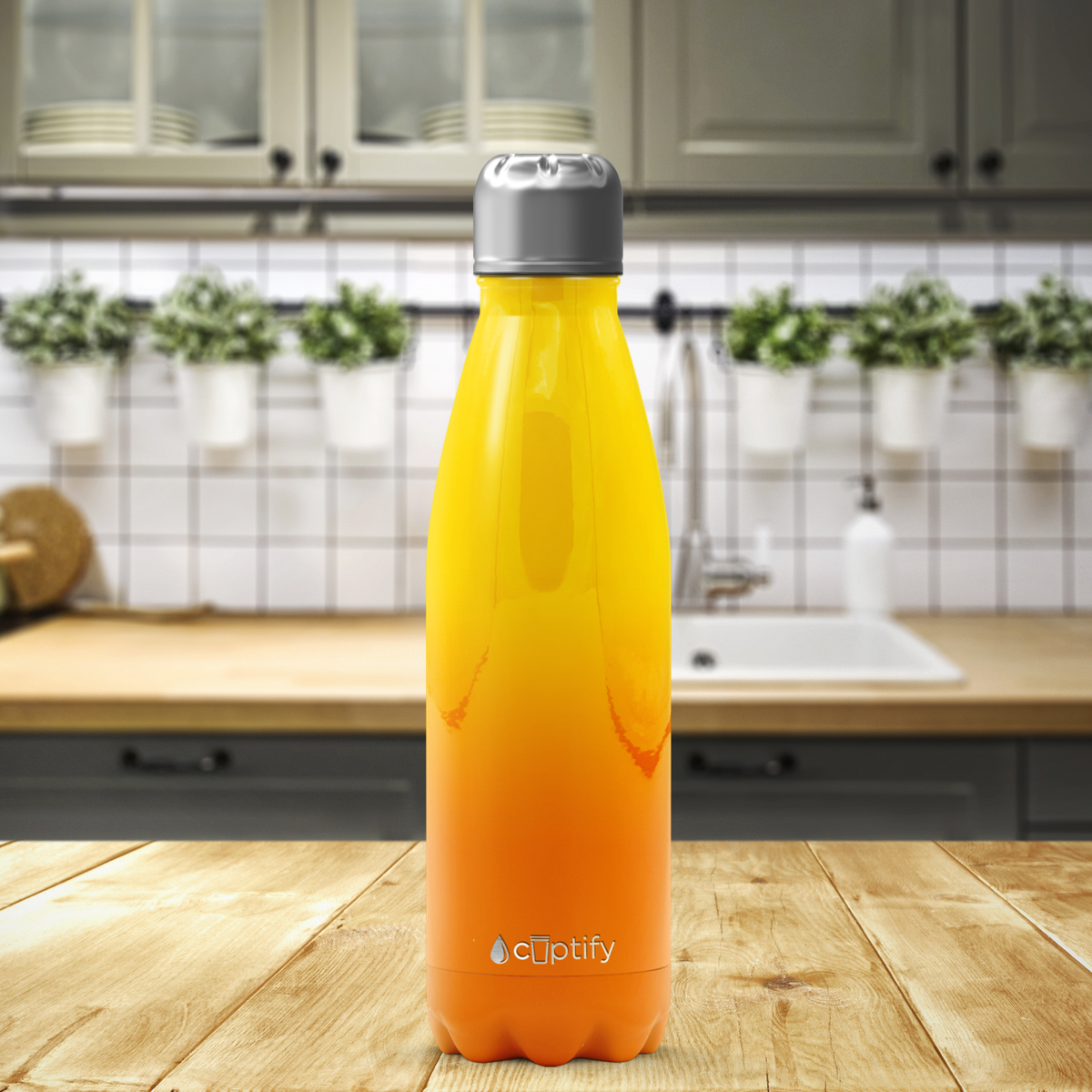 Sunrise Ombre 17oz Retro Water Bottle