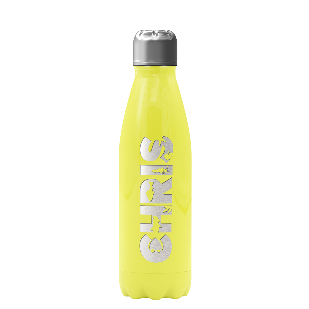 Cuptify Personalized on Sunshine Yellow Gloss 17 oz Cola Can Bottle