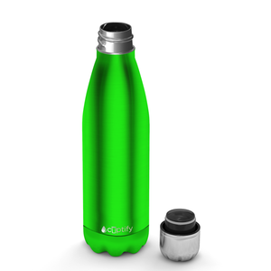 Green Translucent 17oz Retro Water Bottle