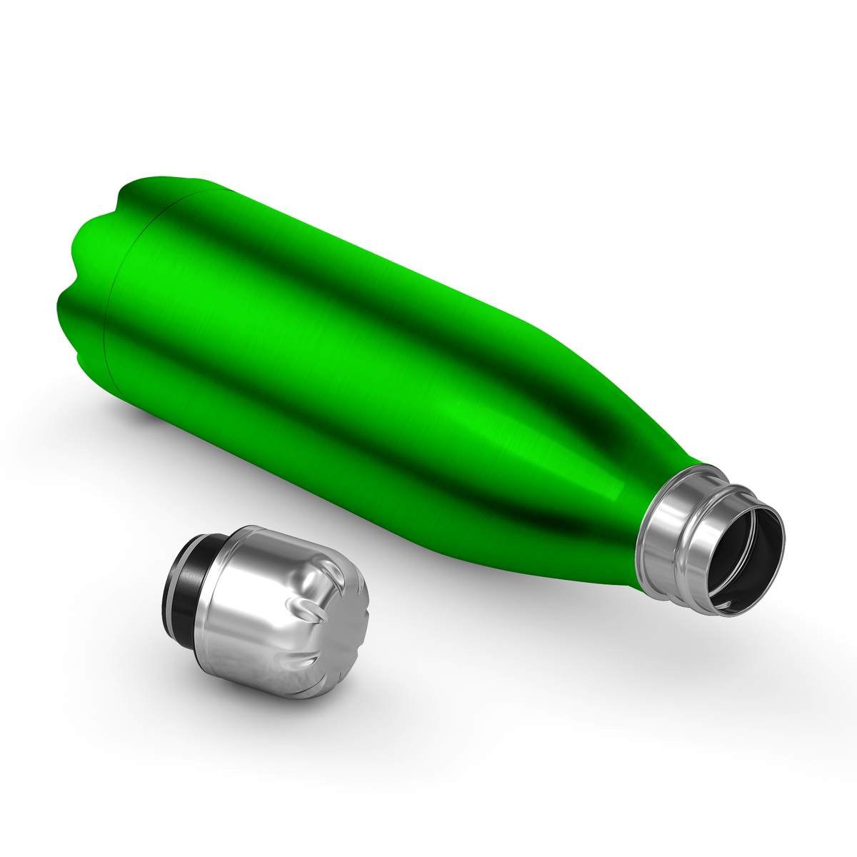 Green Translucent 17oz Retro Water Bottle