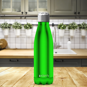 Green Translucent 17oz Retro Water Bottle