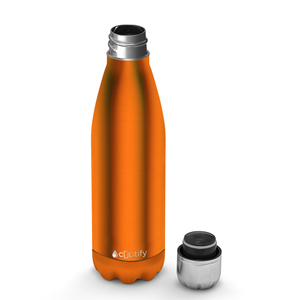 Orange Translucent 17oz Retro Water Bottle