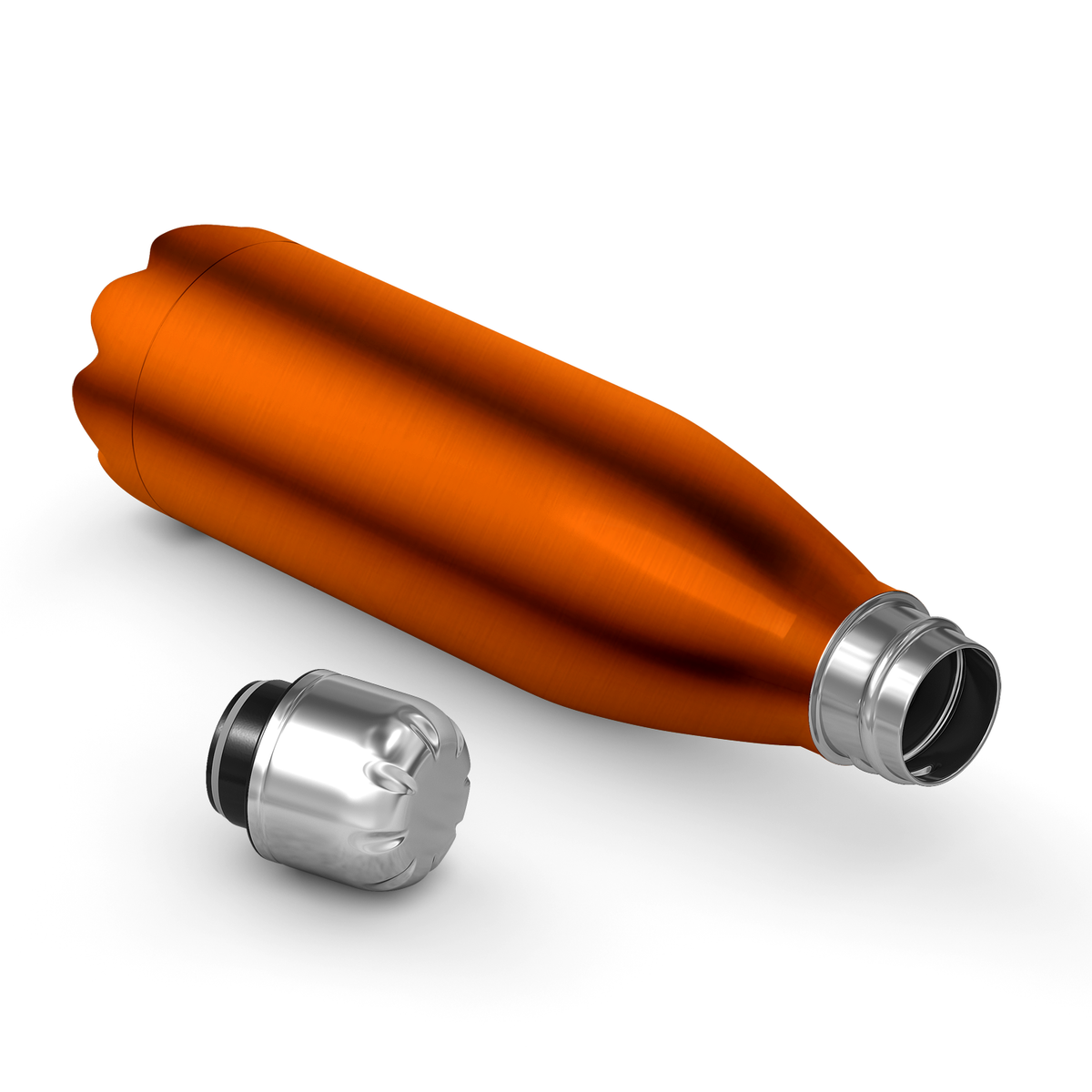 Orange Translucent 17oz Retro Water Bottle