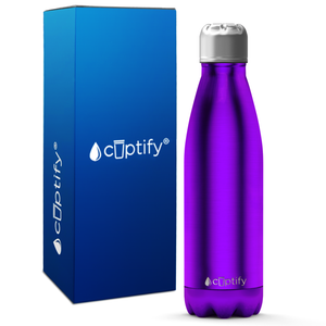 Purple Translucent 17oz Retro Water Bottle