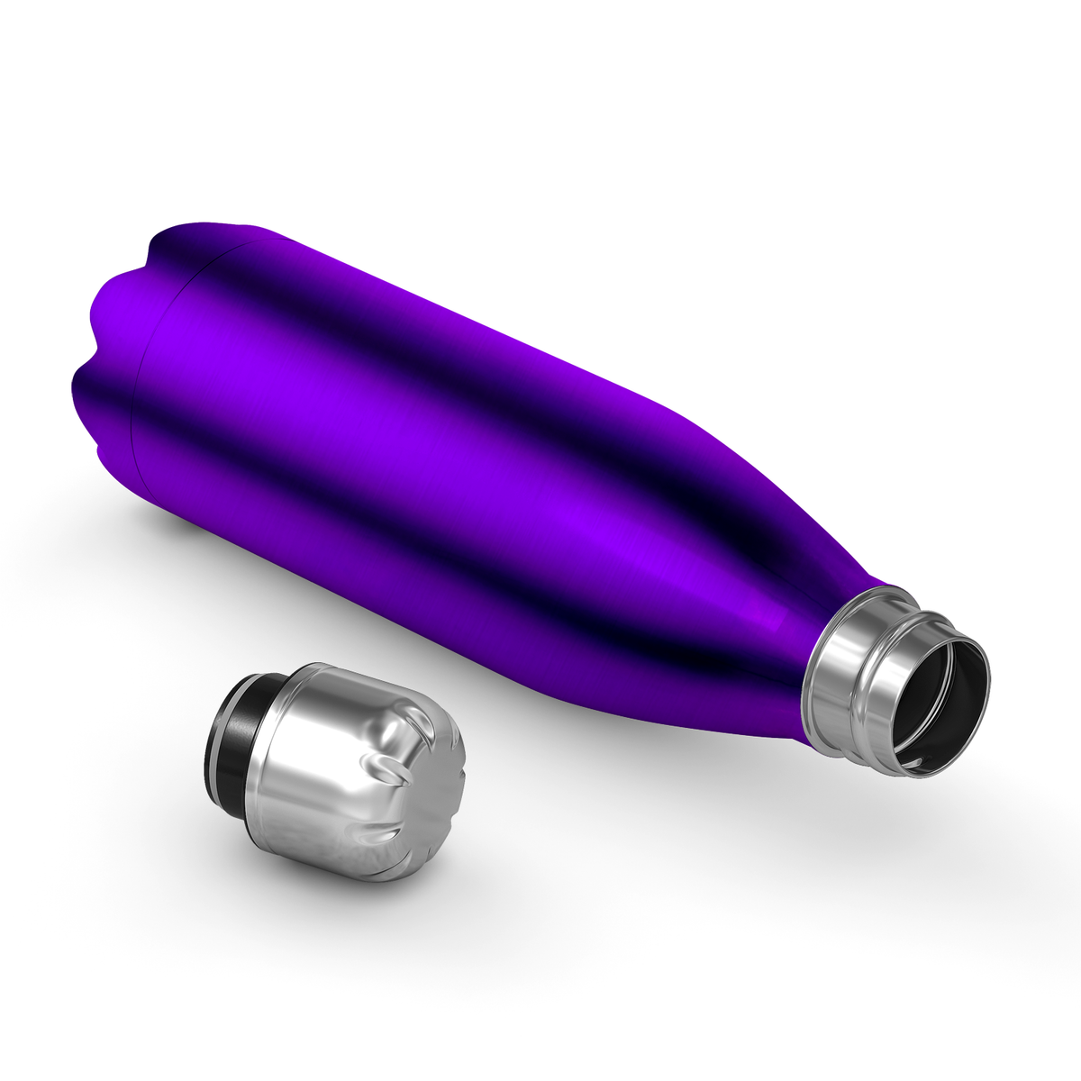 Purple Translucent 17oz Retro Water Bottle