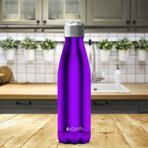 Purple Translucent 17oz Retro Water Bottle