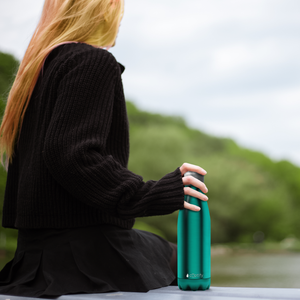 Teal Translucent 17oz Retro Water Bottle