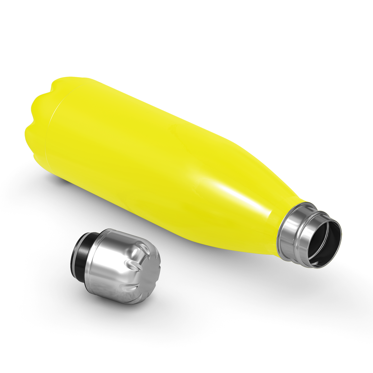 Yellow Gloss 17oz Retro Water Bottle