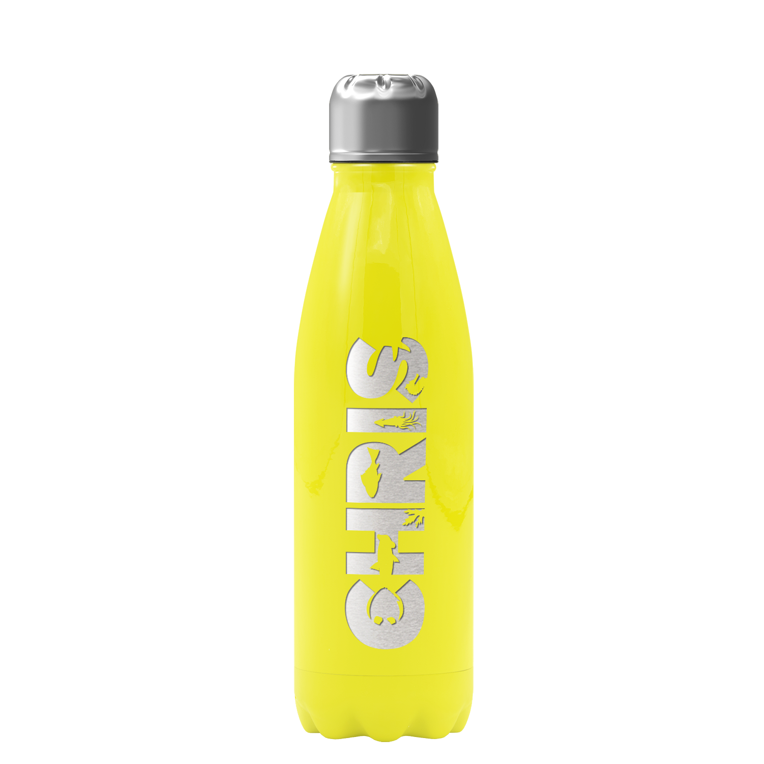 Cuptify Personalized on Yellow Gloss 17 oz Cola Can Bottle