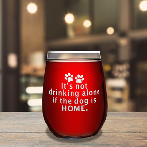 Its Not Drinking Along on 17oz Stemless Wine Glass