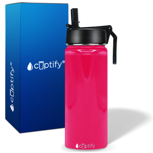 Hot Pink 18oz Wide Mouth Water Bottle