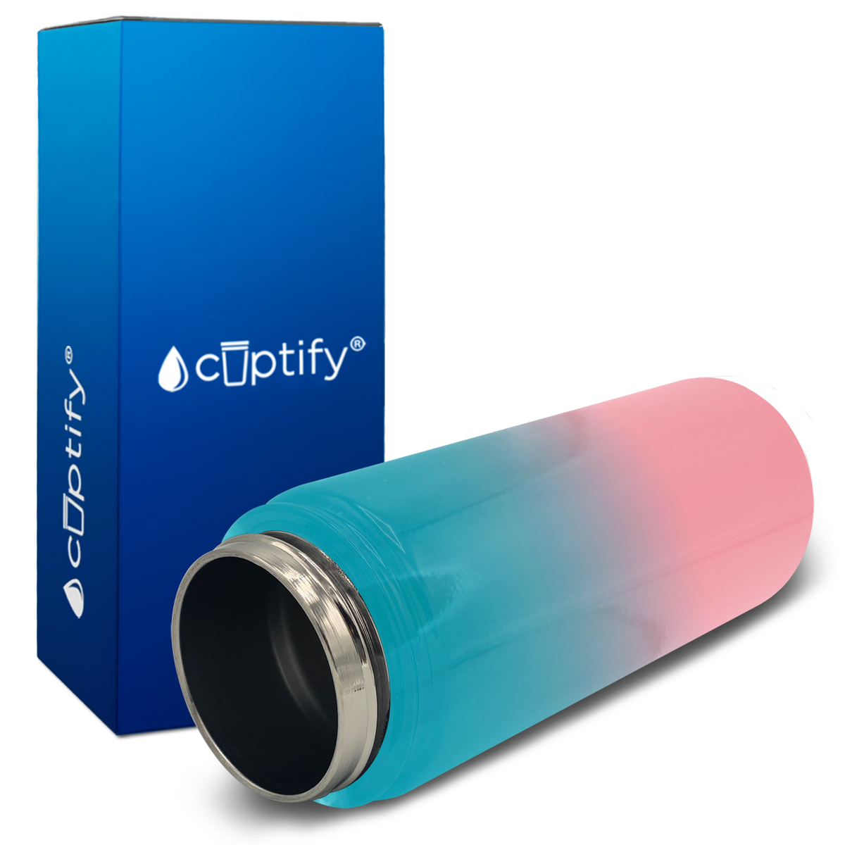 Cotton Candy Ombre 18oz Wide Mouth Water Bottle