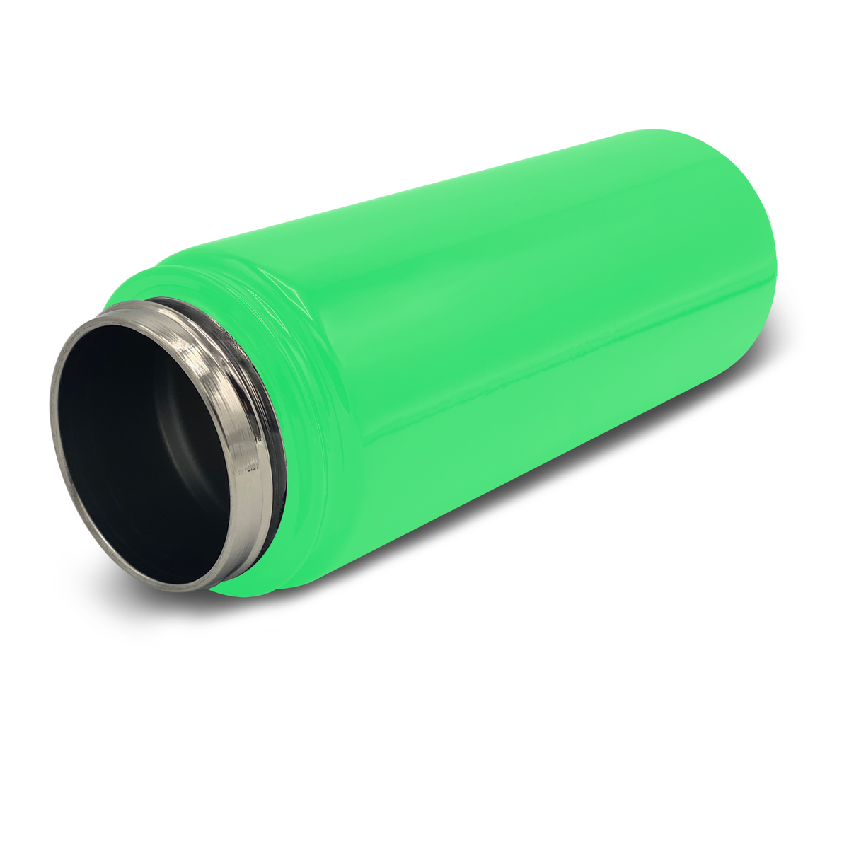 Cuptify Personalized Laser Engraved on Neon Green Gloss 18 oz Bottle