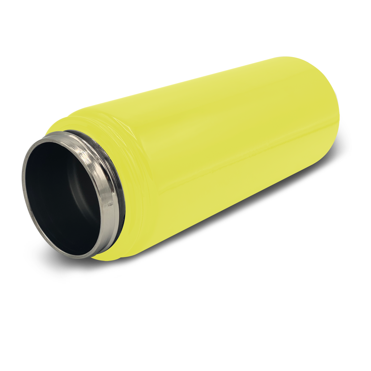 Cuptify Personalized Laser Engraved on Sunshine Yellow Gloss 18 oz Bottle