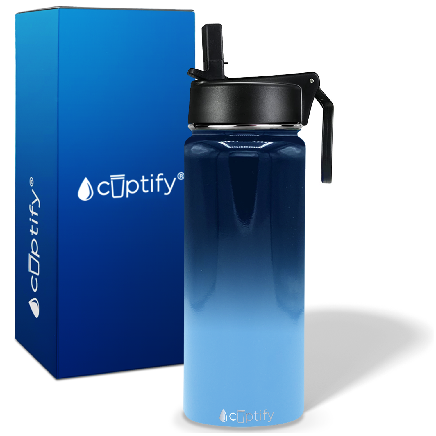 Tennessee Ombre 18oz Wide Mouth Water Bottle