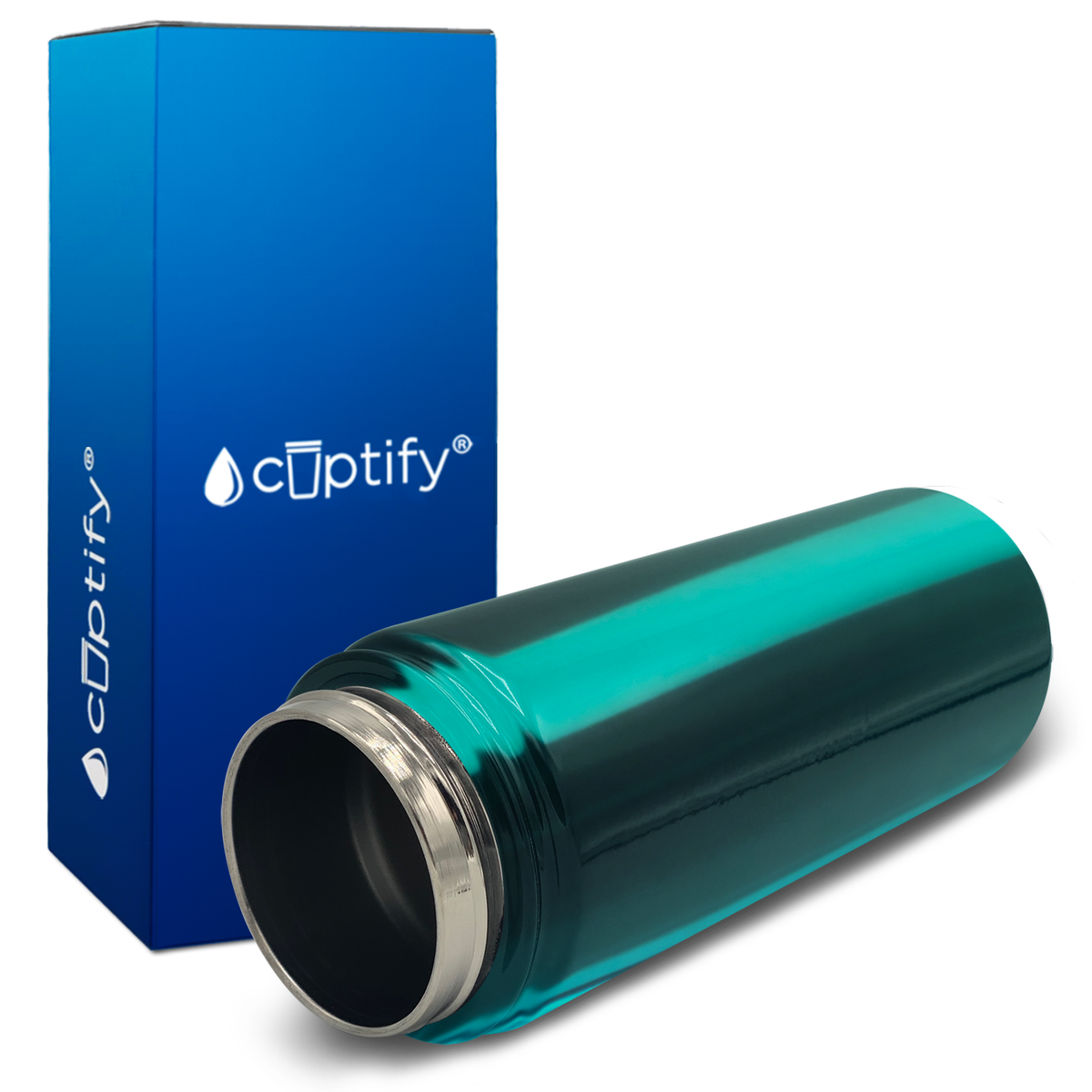 Teal Translucent 18oz Wide Mouth Water Bottle