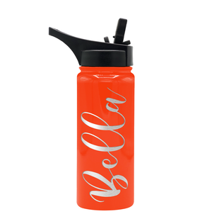 Cuptify Personalized Laser Engraved on Vermilion Gloss 18 oz Bottle