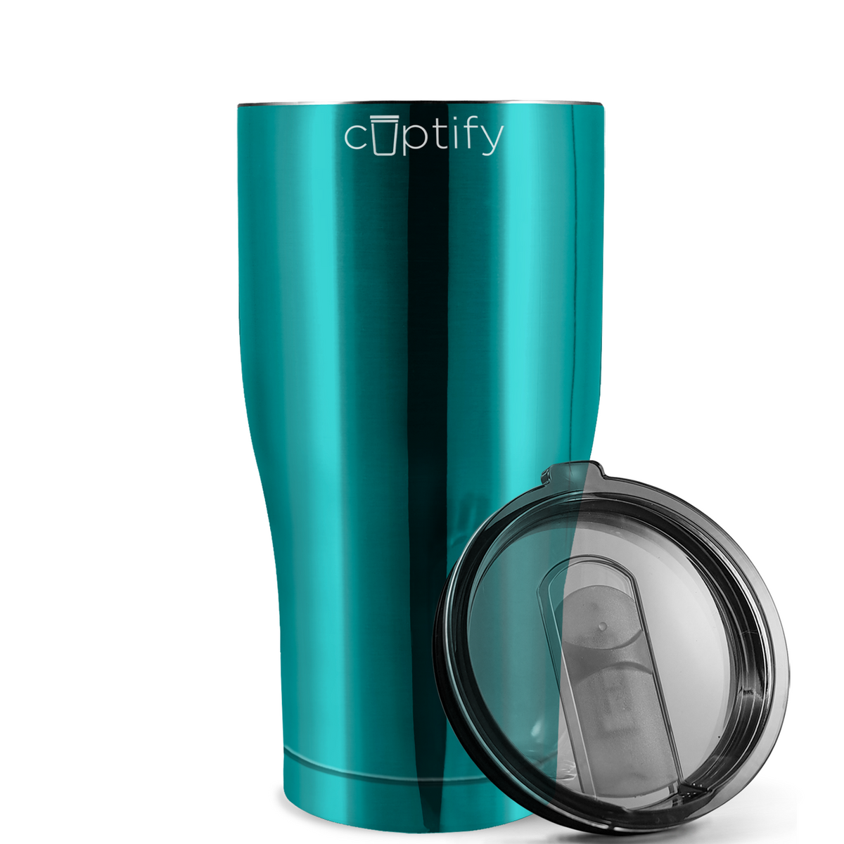 Teal Translucent 20oz Curve Tumbler