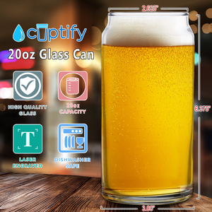 Cuptify 20oz Glass Can