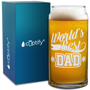  World's Best Dad Etched on Glass