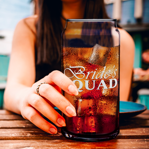  Bride's Squad Etched on Glass