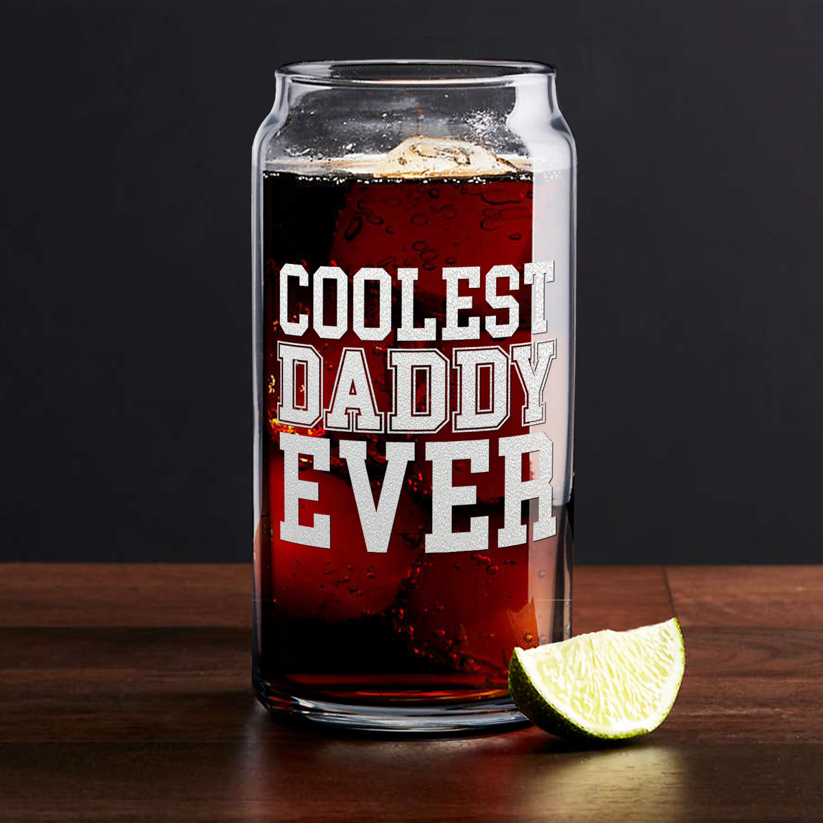  Coolest Daddy Ever Etched on Glass