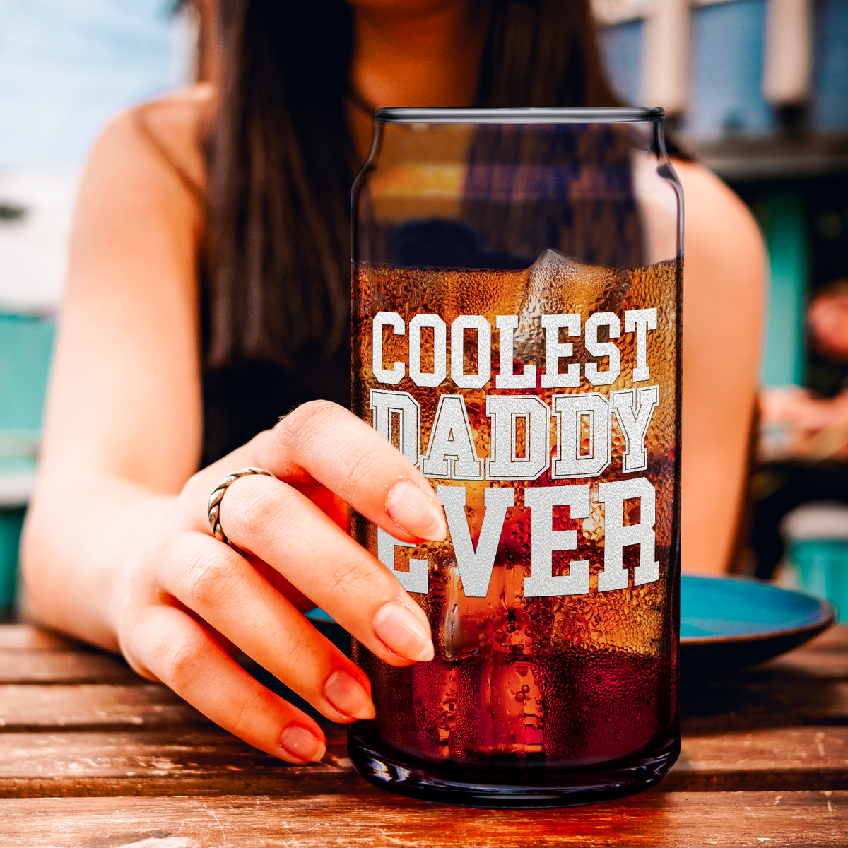  Coolest Daddy Ever Etched on Glass