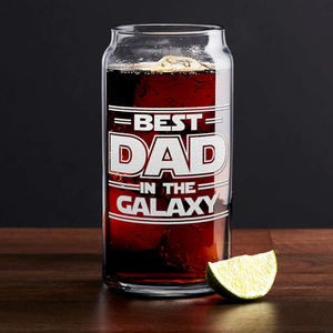  Best Dad In The Galaxy Etched on Glass