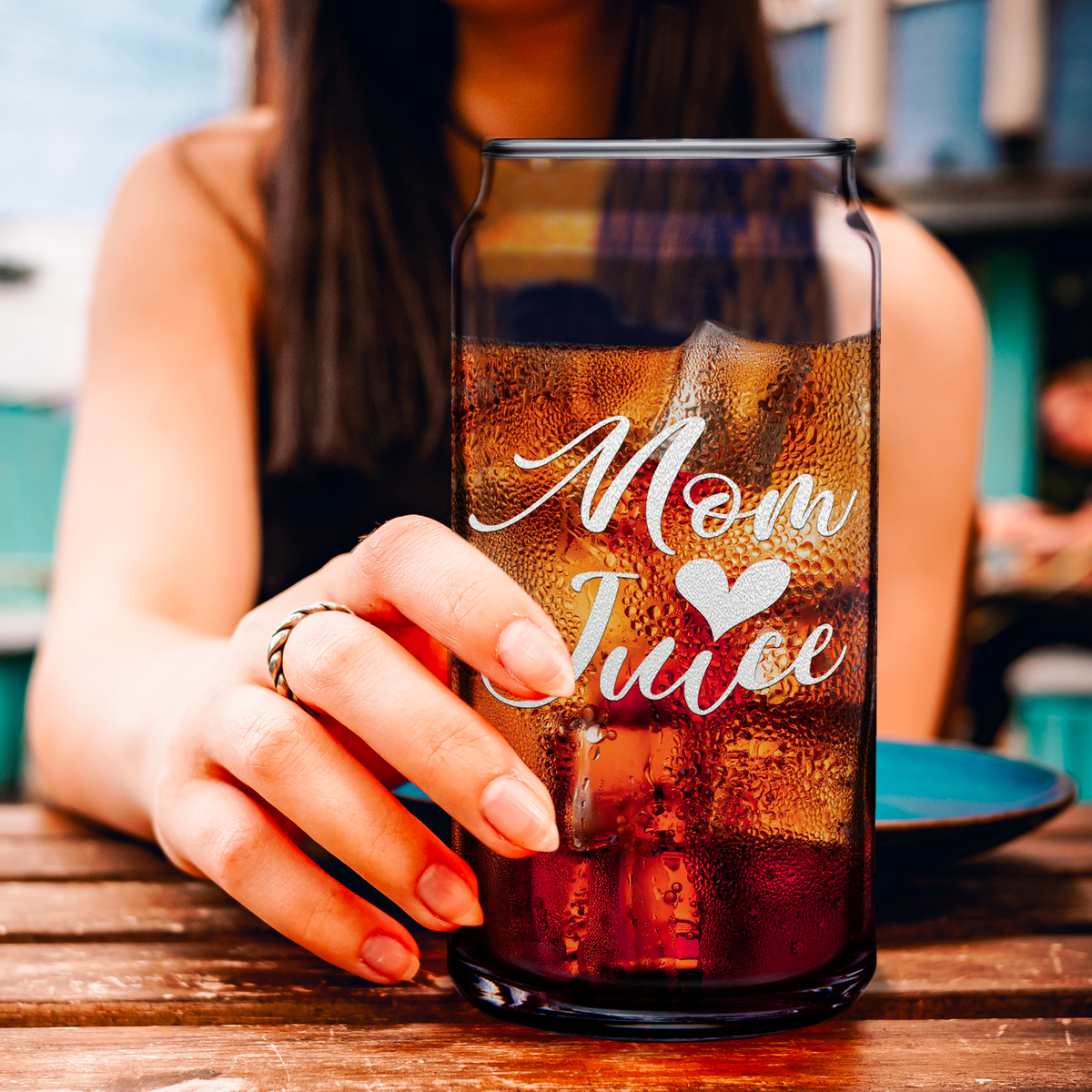  Mom Juice Etched on Glass