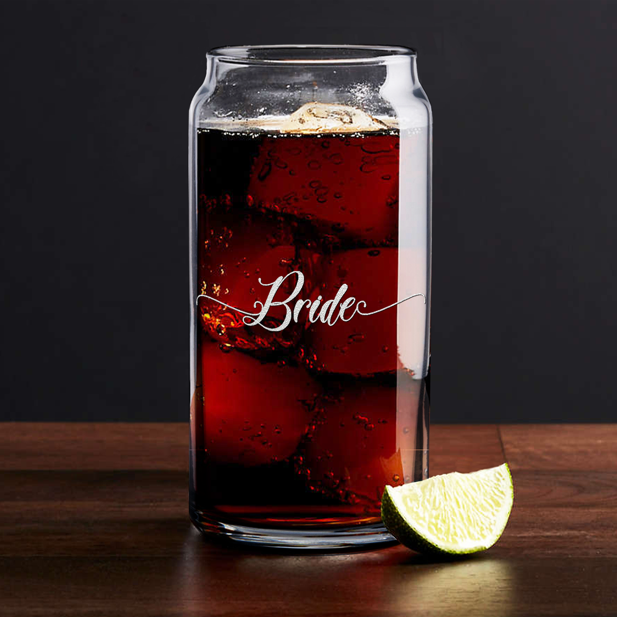  Elegant Bride Etched on Glass