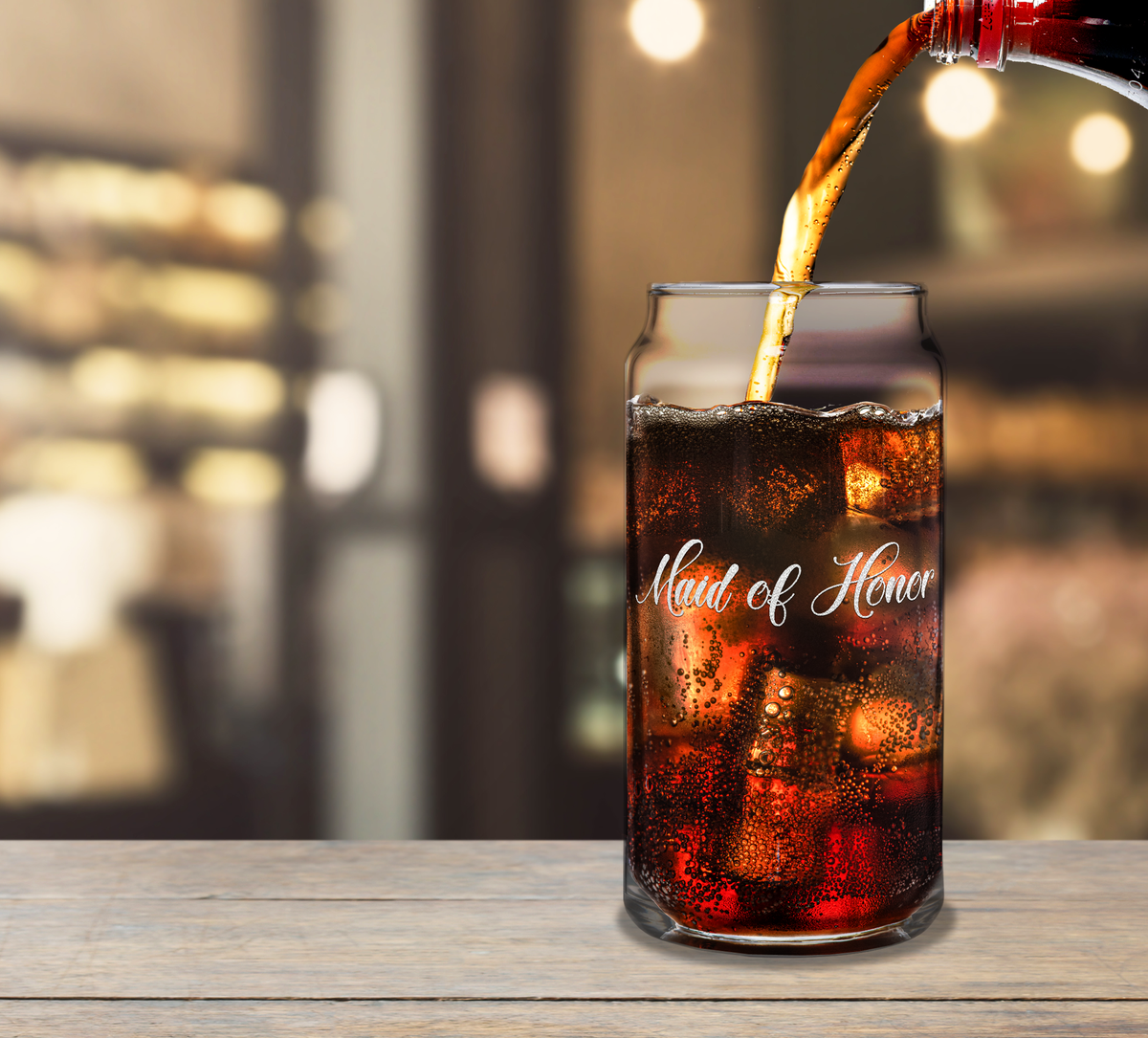  Maid Of Honor Etched on Glass