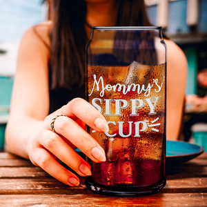  Mommy's Sippy Cup Etched on Glass