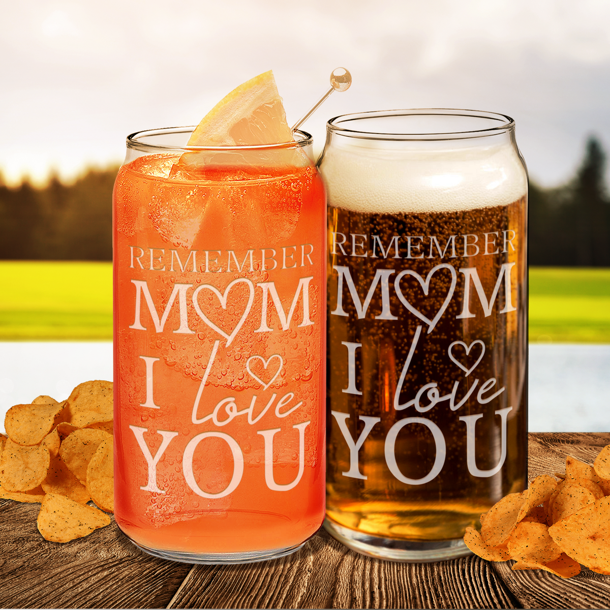  Remember Mom I Love You Etched on Glass